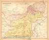 'Baluchistan'. British India/Pakistan province. Balochistan 1909 old map