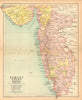 Bombay South & part of Baroda. British India provinces. Maharashtra 1909 map