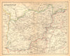 Afghanistan & North-West Frontier 1909 old antique vintage map plan chart