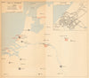 V-2 rocket launch areas UK bombardment. Sept 1944-March 1945. The Hague 1957 map