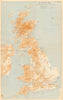 United Kingdom showing RAF Fighter Sector Stations, 1941. World War 2 1957 map