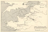 Fall of France 1940. 'Ports, Routes & rail communications. WW2 1953 old map