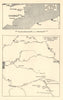 Fall of France. RAF locations in France & Kent 24th May 1940. WW2 1953 old map