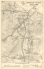 Operation Eilbote (Courier) January 1943. Tunisia. World War 2 1966 old map
