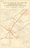 Battle of the Mareth Line/Tebaga Gap 26 March 1943. Tunisia WW2 1966 old map