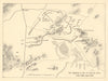 Fighting in the el Kourzia area 22-26 April 1943. Tunisia WW2. SMALL 1966 map