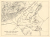 Majaz al Bab 5th Corps attack 23-28 April 1943. Tunisia WW2. SMALL 1966 map