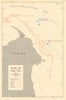 Battle of Cape Bon 12-13 December 1941. World War 2. Tunisia 1960 old map