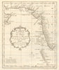 'Costes de Perse, Gusarat & Malabar'. India Arabian Sea Oman. BELLIN 1746 map