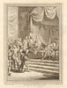 Vasco de Gama meeting Samoothiri Maharaja of Kozhikode. Zamorin of Calicut 1746