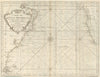 Carte de l’Ocean Meridional. South Atlantic Ocean Ferro Meridian BELLIN 1746 map