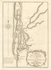 'Carte de I'Entrée de la Rivière de Sanaga ou Senegal'. St Louis BELLIN 1746 map