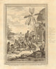 Guinea-Bissau. Negroes of Cacheu & Bissau preparing cassava. Manioc 1746 print