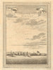 Guinea-Bissau. View of Cacheu town & Fortaleza de São José da Amura 1746 print