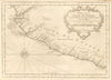 'Partie de la Coste de Guinée'. Sierra Leone & Liberia coast. BELLIN 1747 map