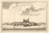 'Fort de Nassau à Mauri'. View of Fort Nassau, at Moree, Ghana 1747 old print