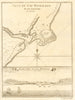 'Veue du Cap Mesurado…' Plan of Cape Mesurado, Monrovia, Liberia BELLIN 1747 map