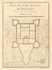 'Fort Anglois de Dickscove'. Dixcove/Metal Cross, Pokesu, Ghana. BELLIN 1747 map