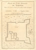 'Plan du Fort Anglois de Sukonda'. Fort Sekondi, Takoradi Ghana. BELLIN 1747 map