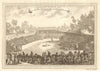 Benin. Coronation of King Haffon of Whydah in 1723. Ouidah 1747 old print
