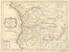 'Carte des Royaumes de Congo, Angola et Benguela' & Gabon Africa BELLIN 1747 map