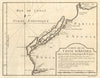 'Coste d'Angola…' between Bengo & Cuanza Rivers. Luanda environs BELLIN 1748 map