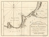 'Benguela & riviere de Cantonbelle'. Angola Catumbela Lobito. BELLIN 1748 map
