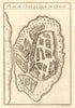 'I'Isle et Ville de Quiloa'. Kilwa Kisiwani island, Tanzania. BELLIN 1748 map