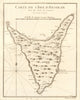 'L’lsle d’Anjouan, une des lsles de Comore'. Comoros islands. BELLIN 1748 map