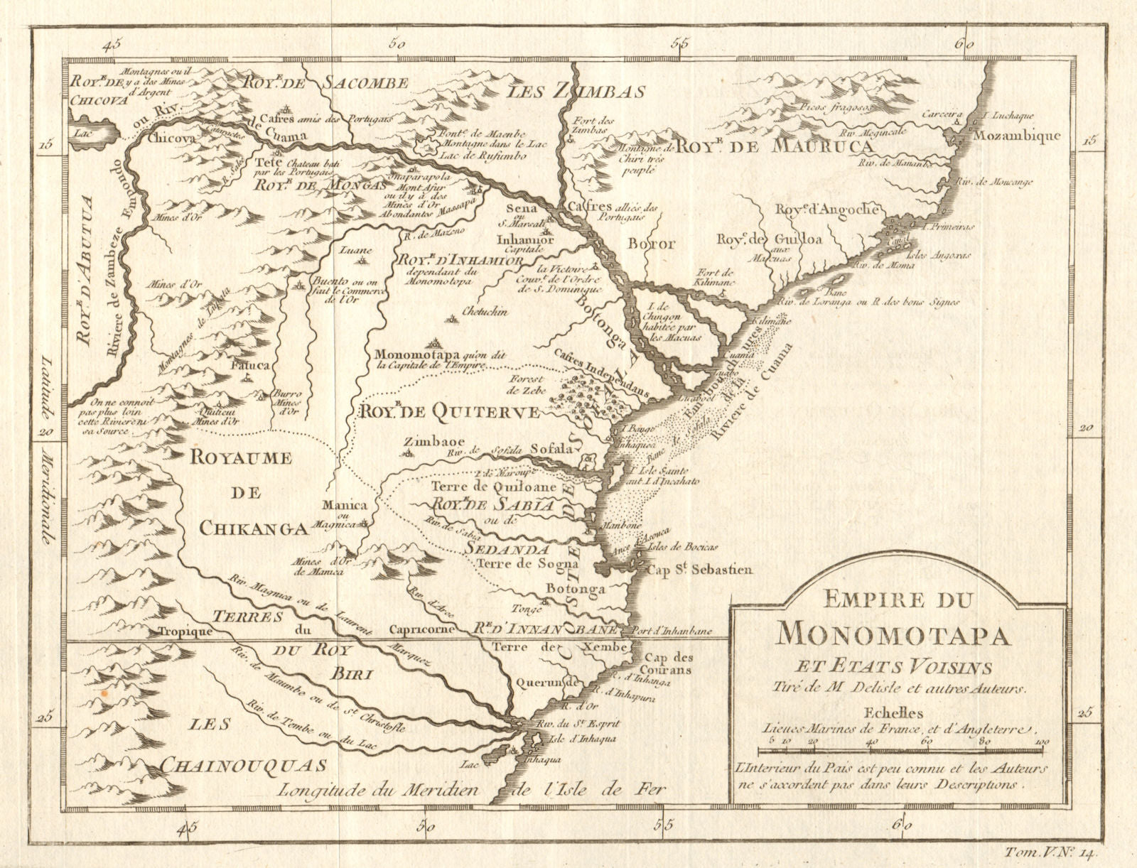 'Empire de Monomotapa'. Mutapa Empire. Mozambique Kruger Park. BELLIN ...