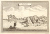 'Hu keu hyen'. View of Hukou, Jiangxi, China. Junks. Fortifications 1748 print