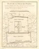 'Plan de la Ville de Peking'. City plan of Beijing, China. BELLIN 1748 old map