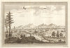 'Vue de Peking'. China. View of the city of Beijing, after Nieuhof 1748 print