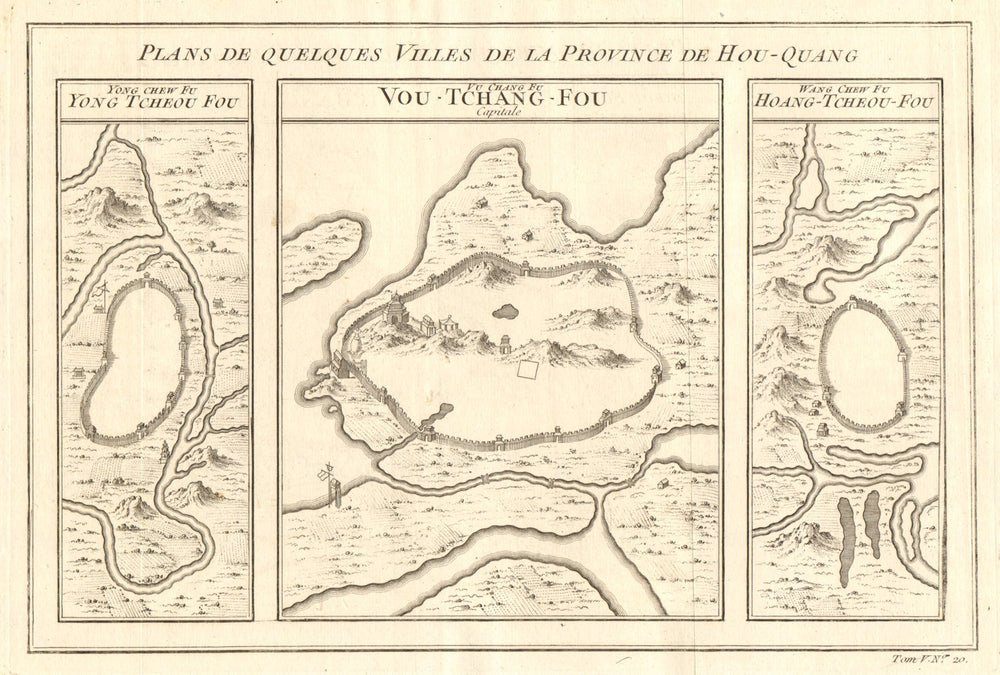 China. Yongzhou, Hunan. Wuchang/Wuhan & Huangzhou, Huanggang, Hubei 1748 map