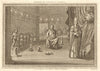China temple idols. Defender of his country. Goddess Lin tsin (Qin?) 1748