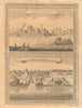 China. Tanka floating fishing village. Baoying, Jiangsu. Windmills 1748 print