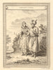 'Tartares Usbens'. Uzbekistan. Usbek Tartars in costume 1749 old antique print