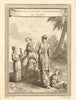 'Femmes de la Tartarie Septemtrionale'. Central Asian women. Tartary 1749