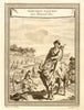 'Tartares Taguris'. Qiqihar people, Heilongjiang, China, from Isbrand Ides 1749