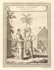 'Homme & Femme de l'Ile de Java'. Javanese man & woman. Indonesia 1750 print