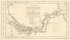 'Carte réduite du Détroit de Magellan' Strait, Chile. BELLIN 1753 old map