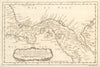 'Carte de l’Isthme de Panama & des Provinces de Veragua…' Darien BELLIN 1754 map