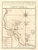 'Plan de la Rade & Ville de… Vera-Cruz'. Veracruz, Mexico. BELLIN 1754 old map