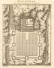 'Plan de Cusco'. City plan of Cusco, Peru. BELLIN 1756 old antique map chart