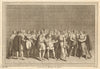 'Cérémonie du Mariage des Incas'. Inca marriage ceremony, Peru 1756 old print