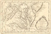 'Carte de la Baye de Chesapeak…' Chesapeake Bay. MD NJ Virginia. BELLIN 1757 map