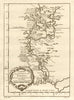 'Carte des environs de Tornea'. Tornio & Torne river. Finland. BELLIN 1759 map