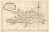 'Carte de l'Isle de Saint Domingue'. Hispaniola. Dominican Rep. BELLIN 1759 map