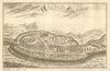 'Eauweck, Capitale de Camboye'. Plan/view of Longvek, Cambodia. BELLIN 1761 map