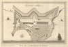 'Plan de la Forteresse de Coylan'. Kollam fortress Kerala India. BELLIN 1761 map